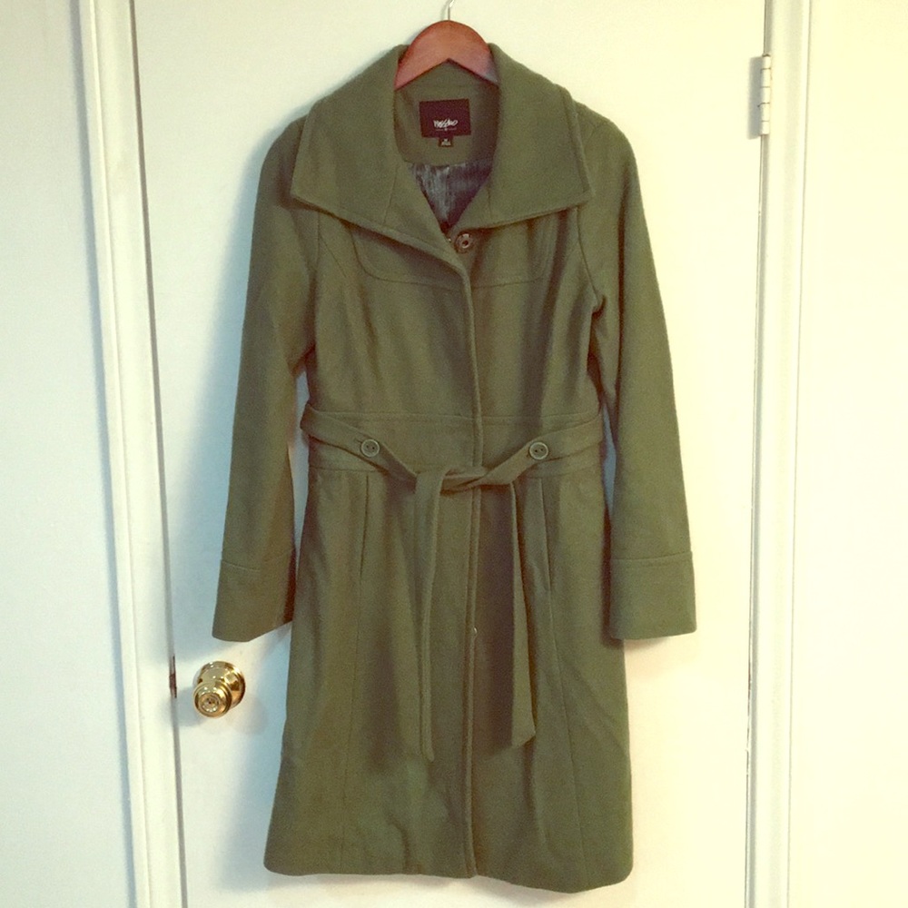 Long green coat